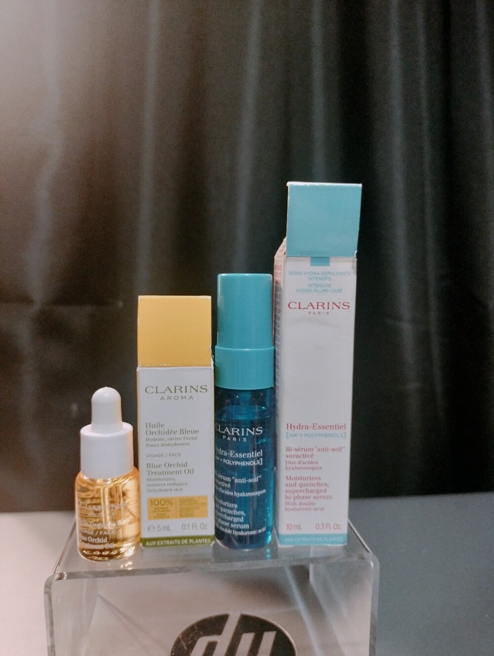 Clarins Blue Hydra-Essentiel Moisture Serum & Blue Orchid Treatment Oil
